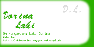 dorina laki business card